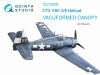 Quinta Studio QC72008 F6F-3/5 Hellcat vacuumed clear canopy (Eduard) 1/72